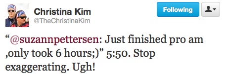 Christina Kim reply to Pro-Am 
