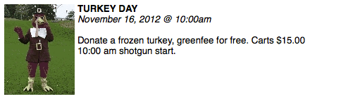 Juniper Hill Turkey Day Event